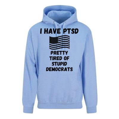 PTSD Stupid Democrats Funny Unisex Surf Hoodie