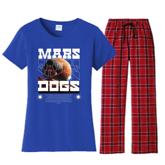 Planet Saves Dogs Women's Flannel Pajama Set