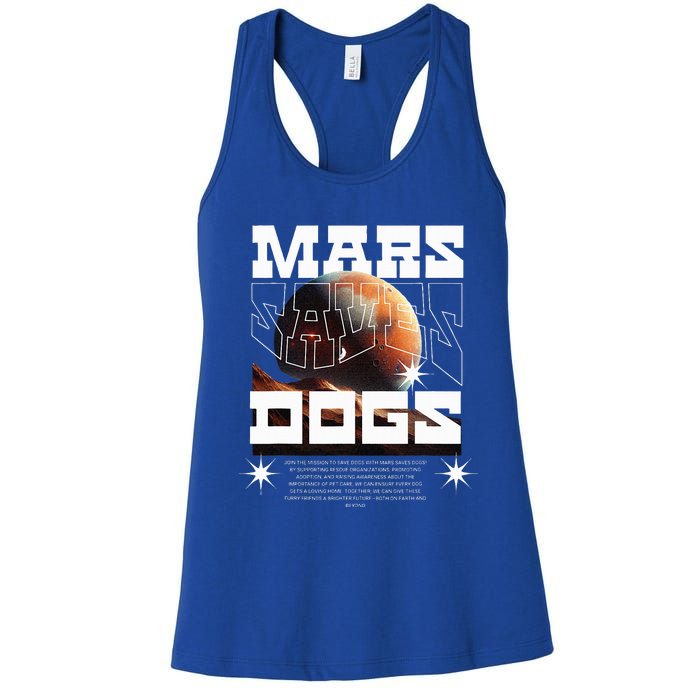 Planet Saves Dogs Women's Racerback Tank