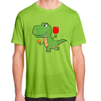 Pickleball Saurus Dino Paddleball Player Pickleball Adult ChromaSoft Performance T-Shirt