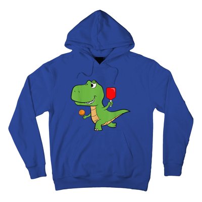 Pickleball Saurus Dino Paddleball Player Pickleball Hoodie