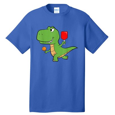 Pickleball Saurus Dino Paddleball Player Pickleball Tall T-Shirt