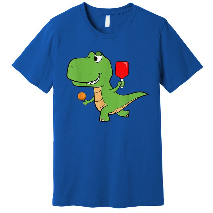 Pickleball Saurus Dino Paddleball Player Pickleball Premium T-Shirt