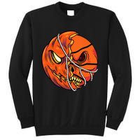 Pumpkin Skull Design Halloween Hooper Basketball Player Sweatshirt