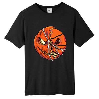 Pumpkin Skull Design Halloween Hooper Basketball Player Tall Fusion ChromaSoft Performance T-Shirt