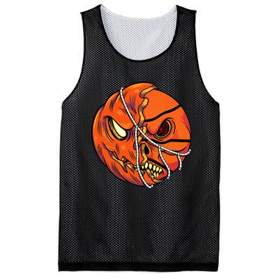 Pumpkin Skull Design Halloween Hooper Basketball Player Mesh Reversible Basketball Jersey Tank