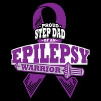 Proud Step Dad Of An Epilepsy Warrior Epilepsy Awareness Gift Drawstring Bag