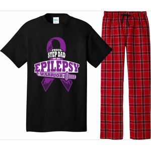 Proud Step Dad Of An Epilepsy Warrior Epilepsy Awareness Gift Pajama Set