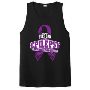 Proud Step Dad Of An Epilepsy Warrior Epilepsy Awareness Gift PosiCharge Competitor Tank