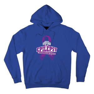 Proud Step Dad Of An Epilepsy Warrior Epilepsy Awareness Gift Hoodie