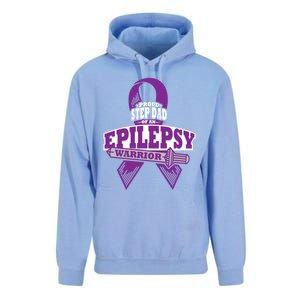 Proud Step Dad Of An Epilepsy Warrior Epilepsy Awareness Gift Unisex Surf Hoodie