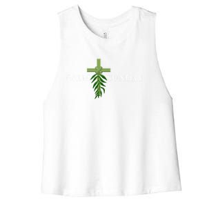 Palm Sunday Domingo De Ramos Gift Women's Racerback Cropped Tank