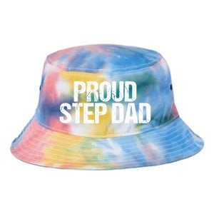 Proud Step Dad Daddy New Father Gift Tie Dye Newport Bucket Hat