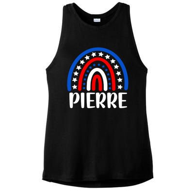 Pierre South Dakota Gift I Love Pierre Usa Gift Ladies PosiCharge Tri-Blend Wicking Tank