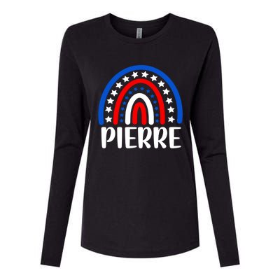 Pierre South Dakota Gift I Love Pierre Usa Gift Womens Cotton Relaxed Long Sleeve T-Shirt