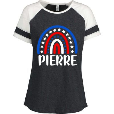 Pierre South Dakota Gift I Love Pierre Usa Gift Enza Ladies Jersey Colorblock Tee