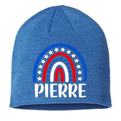 Pierre South Dakota Gift I Love Pierre Usa Gift Sustainable Beanie