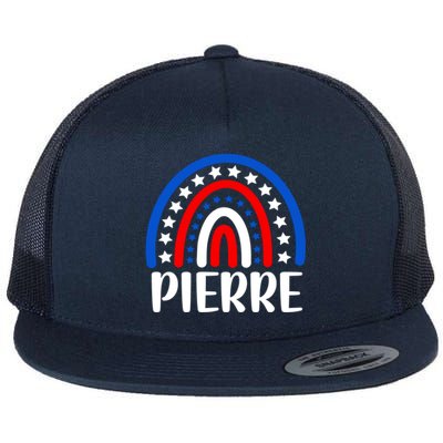 Pierre South Dakota Gift I Love Pierre Usa Gift Flat Bill Trucker Hat