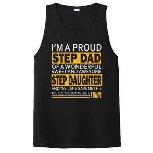 Proud Step Dad Father Day Gift For Stepdad From Stepdaughter PosiCharge Competitor Tank