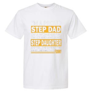 Proud Step Dad Father Day Gift For Stepdad From Stepdaughter Garment-Dyed Heavyweight T-Shirt