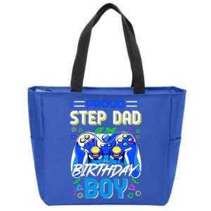 Proud Step Dad Teenager Birthday Game Controlle Gift Zip Tote Bag