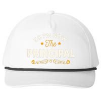 Principal School Director Head Teacher Instructor Headmaster Snapback Five-Panel Rope Hat