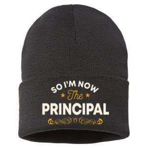 Principal School Director Head Teacher Instructor Headmaster Sustainable Knit Beanie