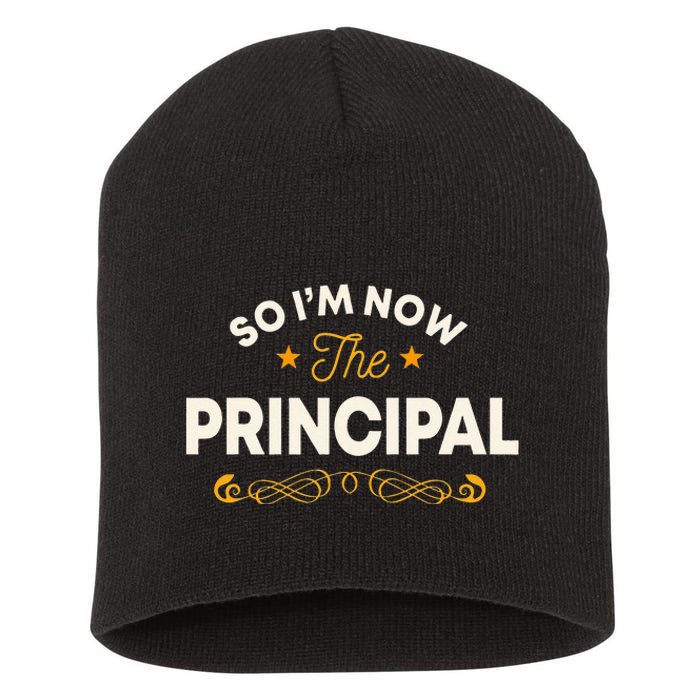 Principal School Director Head Teacher Instructor Headmaster Short Acrylic Beanie