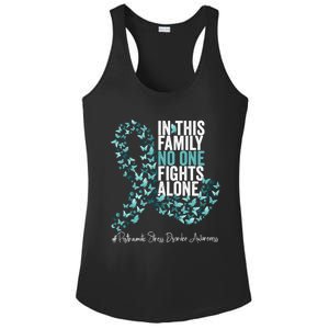 Posttraumatic Stress Disorder Awareness Month Teal Ribbon Great Gift Ladies PosiCharge Competitor Racerback Tank