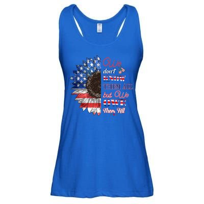 Patriotic Sunflower Dont Know Them All But We Owe Them All Meaningful Gift Ladies Essential Flowy Tank