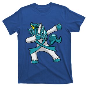 Posttraumatic Stress Disorder Awareness Unicorn Teal Ribbon Great Gift T-Shirt