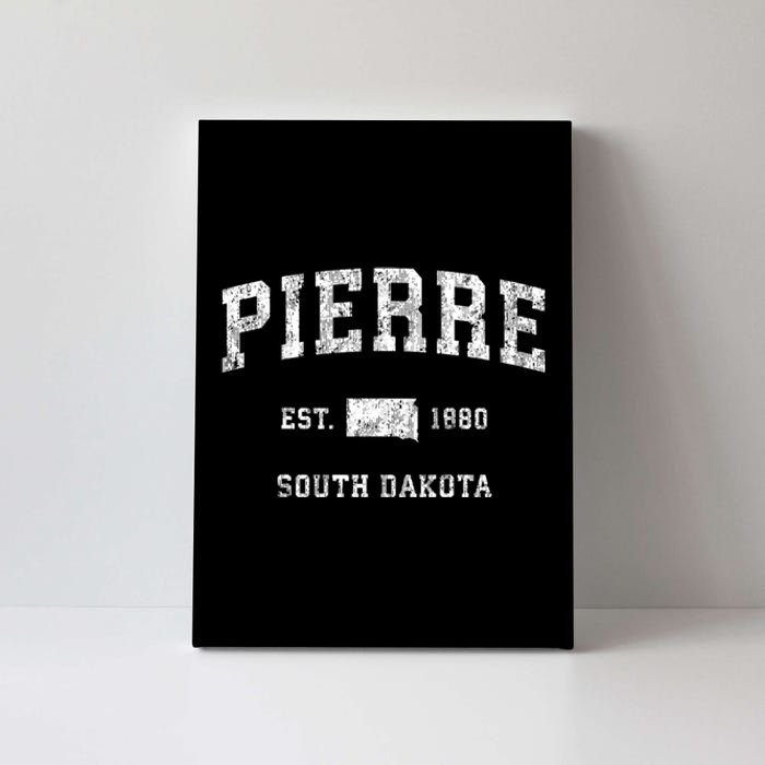 Pierre South Dakota Sd Vintage Sports Canvas