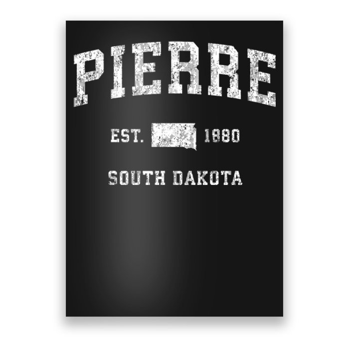 Pierre South Dakota Sd Vintage Sports Poster