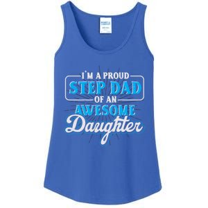 Proud Stepfather Daughter Fathers Day Proud Step Dad Gift Ladies Essential Tank