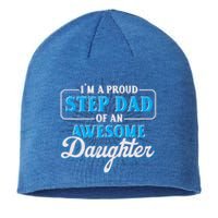 Proud Stepfather Daughter Fathers Day Proud Step Dad Gift Sustainable Beanie