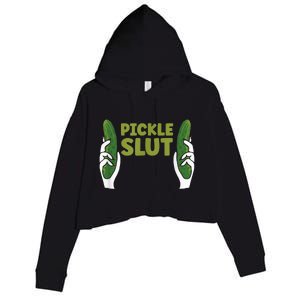 Pickle Slut Dill Pickle Crop Fleece Hoodie