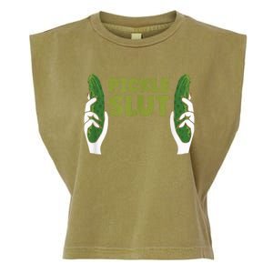 Pickle Slut Dill Pickle Garment-Dyed Women's Muscle Tee