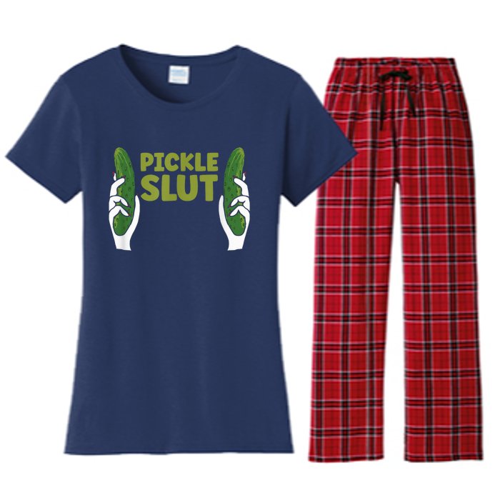 Pickle Slut Dill Pickle Women's Flannel Pajama Set