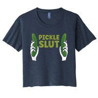 Pickle Slut Dill Pickle Women's Crop Top Tee