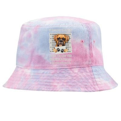 Personal Stalker Dog Boxer Tie-Dyed Bucket Hat