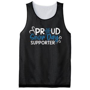 Proud Snow Day Supporter Mesh Reversible Basketball Jersey Tank