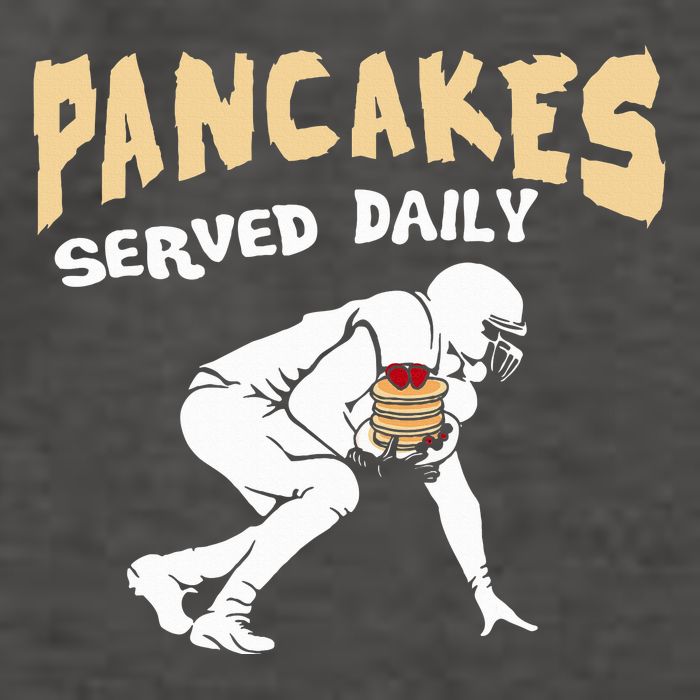 Pancakes Served Daily For Offensive Lineman & Football Lover Vector Backpack