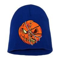 Pumpkin Skull Design Halloween Hooper Basketball Player Short Acrylic Beanie