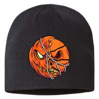 Pumpkin Skull Design Halloween Hooper Basketball Player Sustainable Beanie