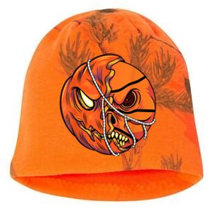 Pumpkin Skull Design Halloween Hooper Basketball Player Kati - Camo Knit Beanie