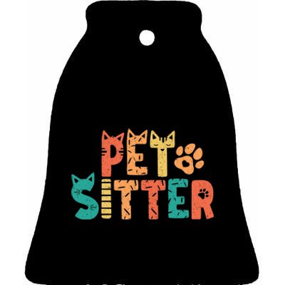 Pet Sitter Dog Watcher Walker Groomer Ceramic Bell Ornament