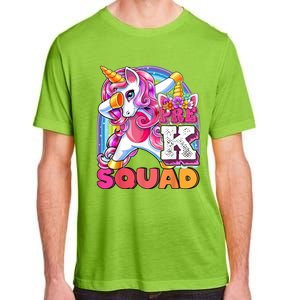 PreK Squad Dabbing Unicorn Back To School Girl Gift Adult ChromaSoft Performance T-Shirt