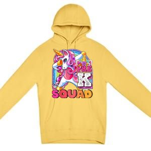 PreK Squad Dabbing Unicorn Back To School Girl Gift Premium Pullover Hoodie