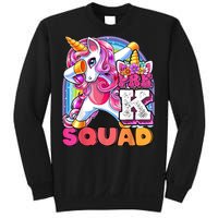 PreK Squad Dabbing Unicorn Back To School Girl Gift Sweatshirt