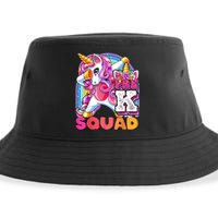 PreK Squad Dabbing Unicorn Back To School Girl Gift Sustainable Bucket Hat